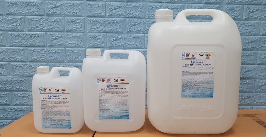Dung dịch sát khuẩn muối điện phân Anolyte - Can 5 lít