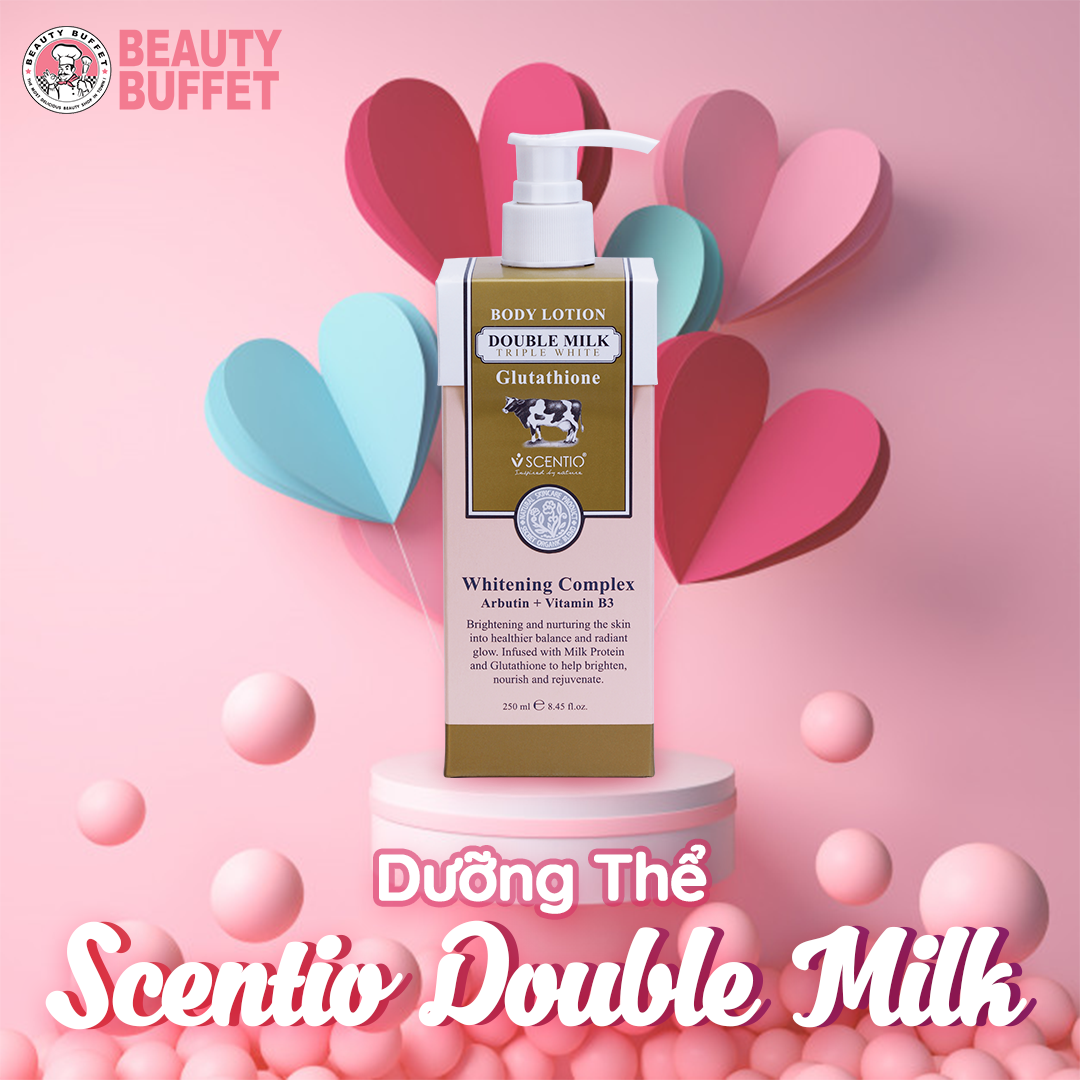 Dưỡng thể trắng da Scentio Double Milk Triple White 250ml