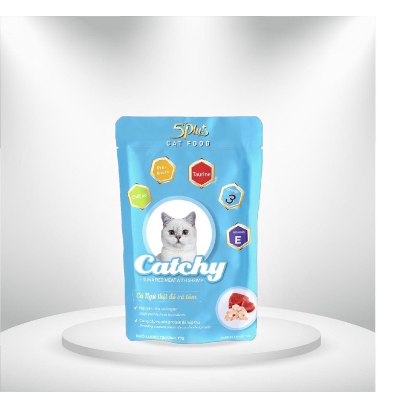 Pate Mèo 5Plus Catchy Gói 70g