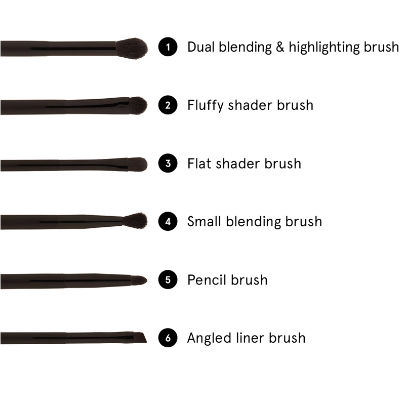 [HCM]Bộ Cọ Mắt BHCosmetics Zodiac 6 Piece Brush Set