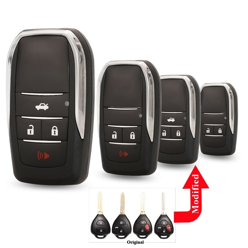 Vỏ độ chìa khóa gập 4 nút cho xe toyota