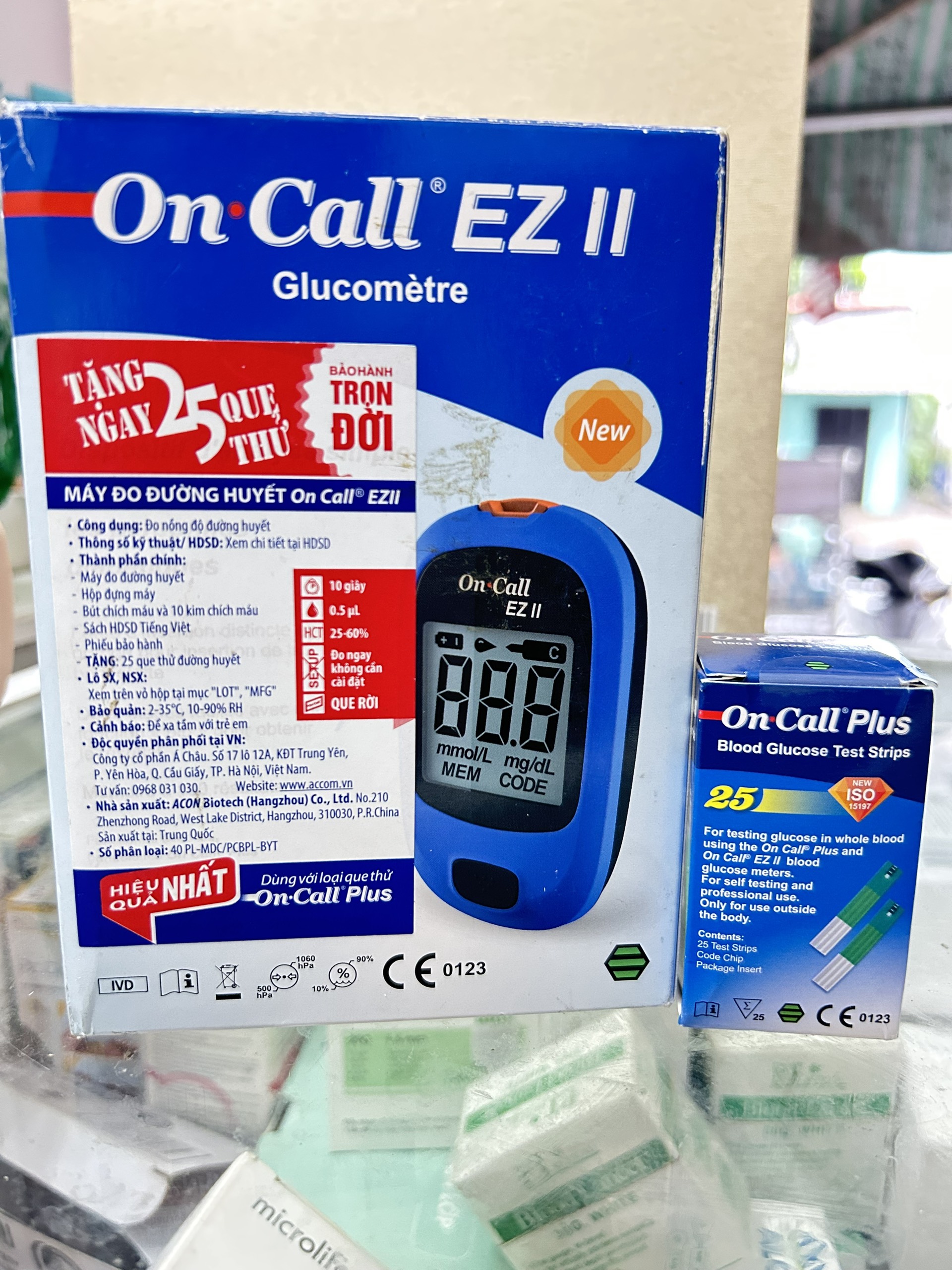 Máy đo đường huyết acon on call ez ii