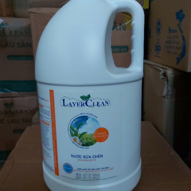 Nước rửa bát hữu cơ Layer Clean hương quế 5L