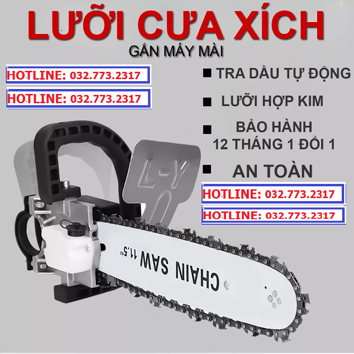 Lưỡi cưa xích gắn máy mài cầm tay