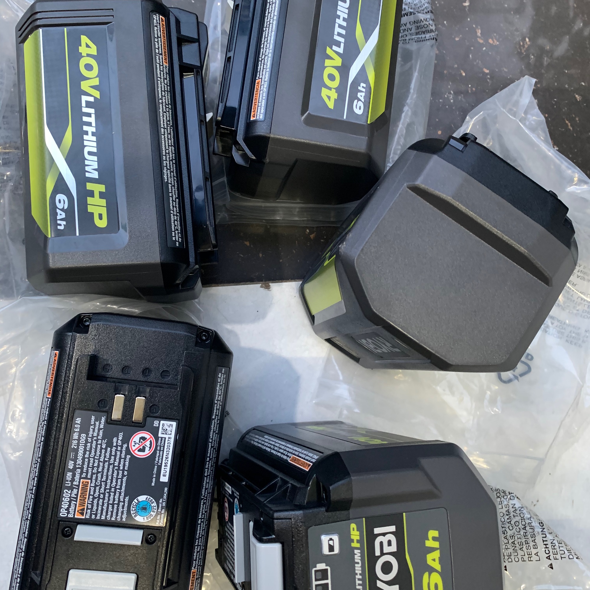 Pin ryobi 40v 6ah new 100%