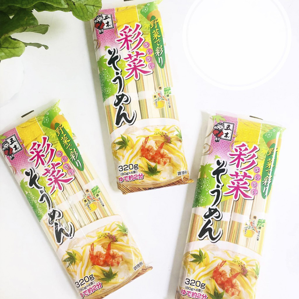 Mì Somen rau củ ngũ sắc cho bé từ 9 tháng ( Gói 320g )