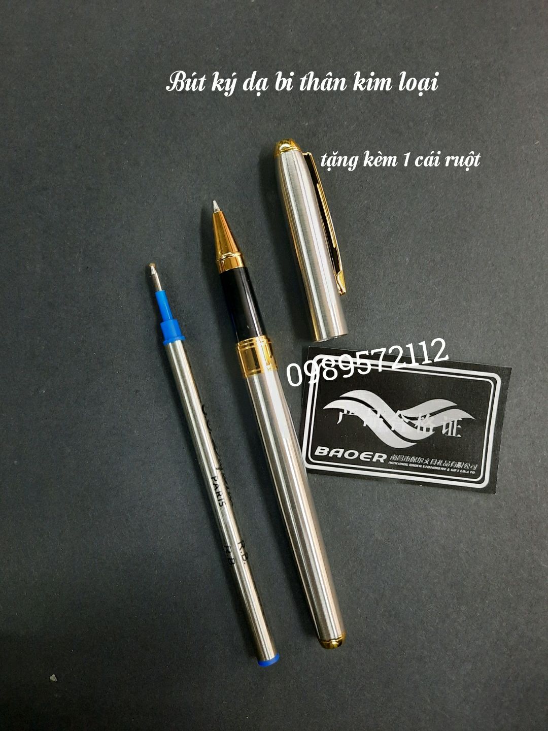 Bút ký dạ bi  baoke vỏ trắng