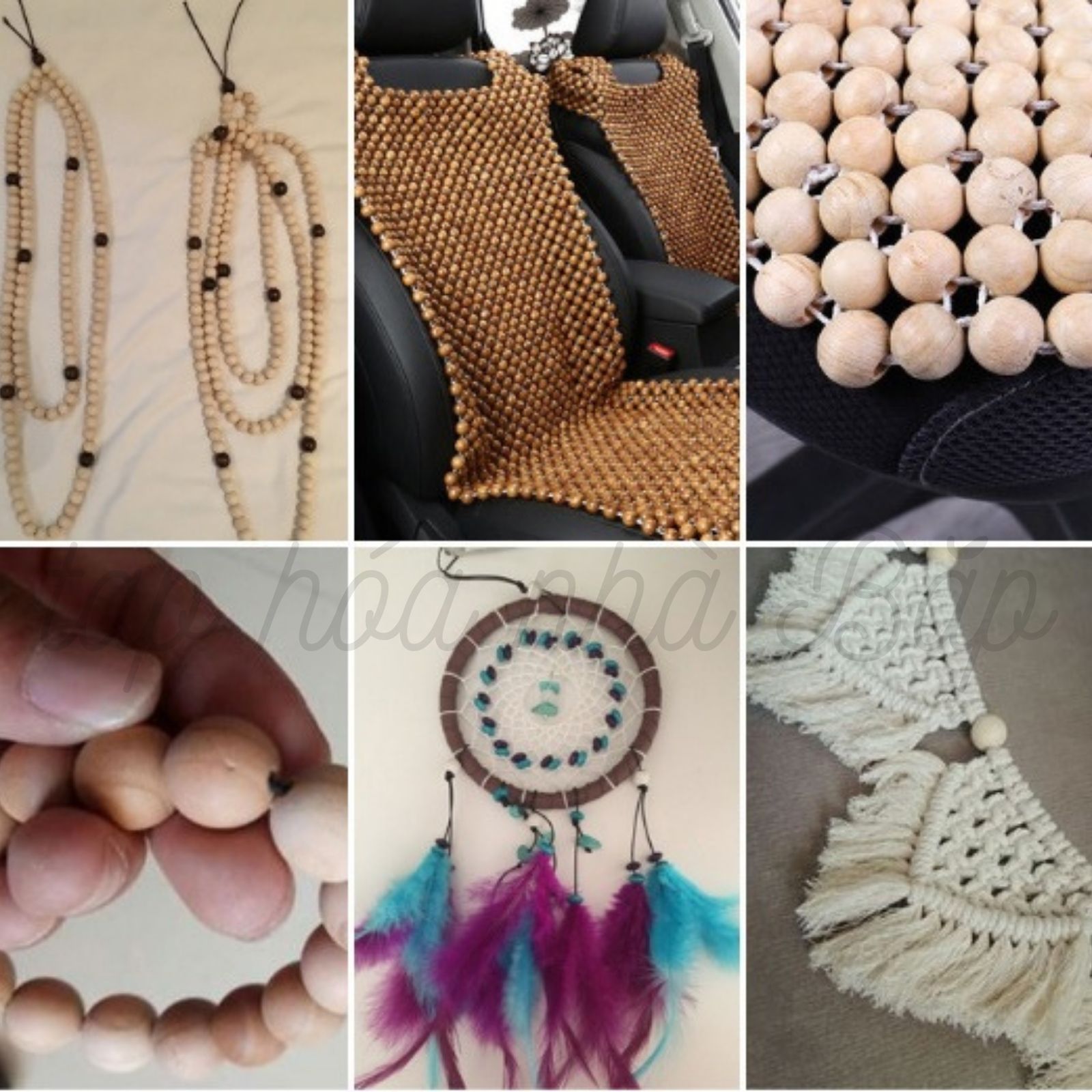 Hạt Gỗ Handmade - Hạt Xâu Vòng DIY các size
