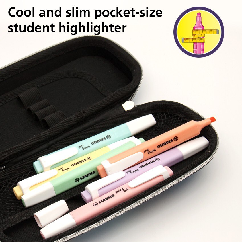 Bộ 6 bút đánh dấu highlight Stabilo pastel