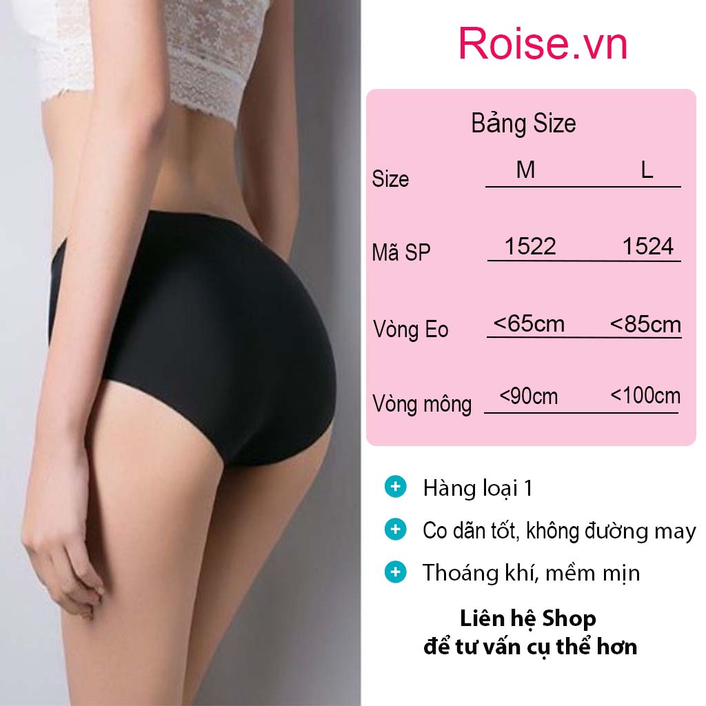 Set 10 Quần Lót Nữ Su Đúc Thông Hơi Chất Lanh Siêu Thoáng Mát Không Đường May Women 1523