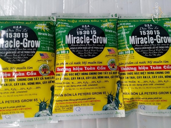 Phân bón lá Miracle-Grow 15-30-15 USA (Gói 500g)