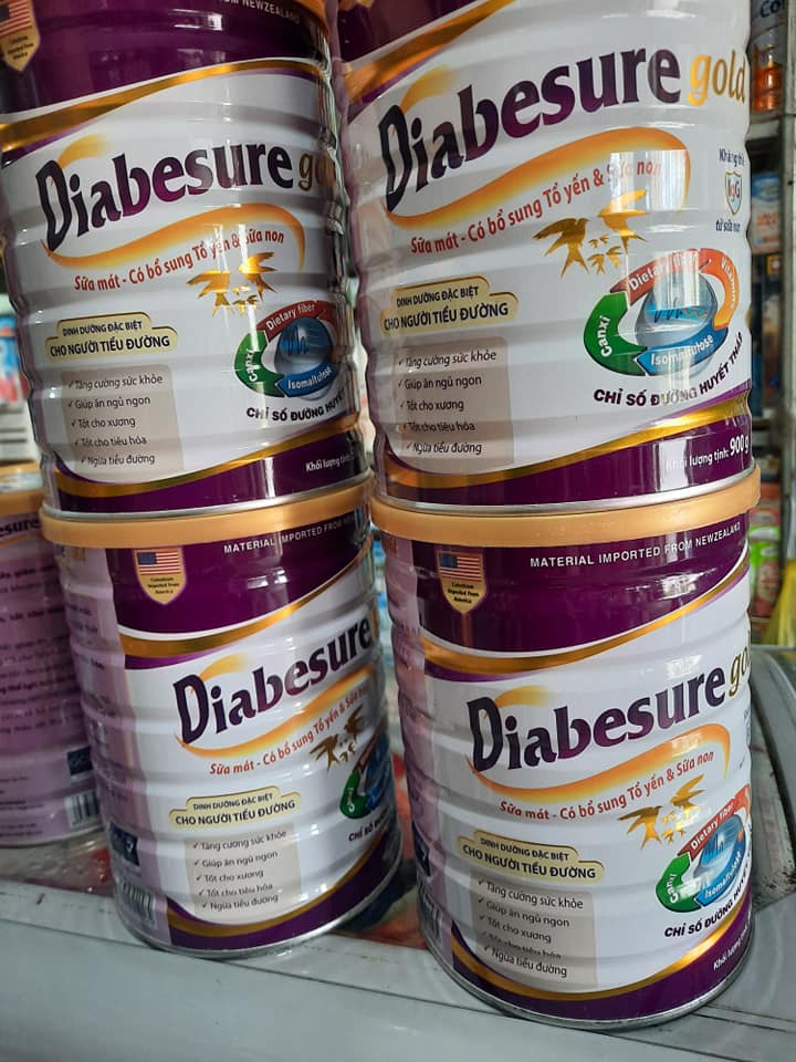 Sữa dành cho người tiểu đường diabesure gold 900g - sữa dinh dưỡng cho người đái tháo đường - tiểu đường