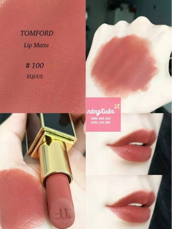 Son Tom Ford Lip Color Matte 100 Equus Màu Cam Đất
