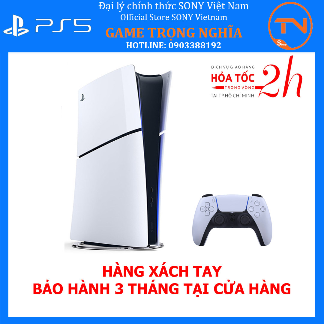Máy PS5 Slim Digital Sony Playstation - Hàng nhập khẩu bảo hành 3 tháng