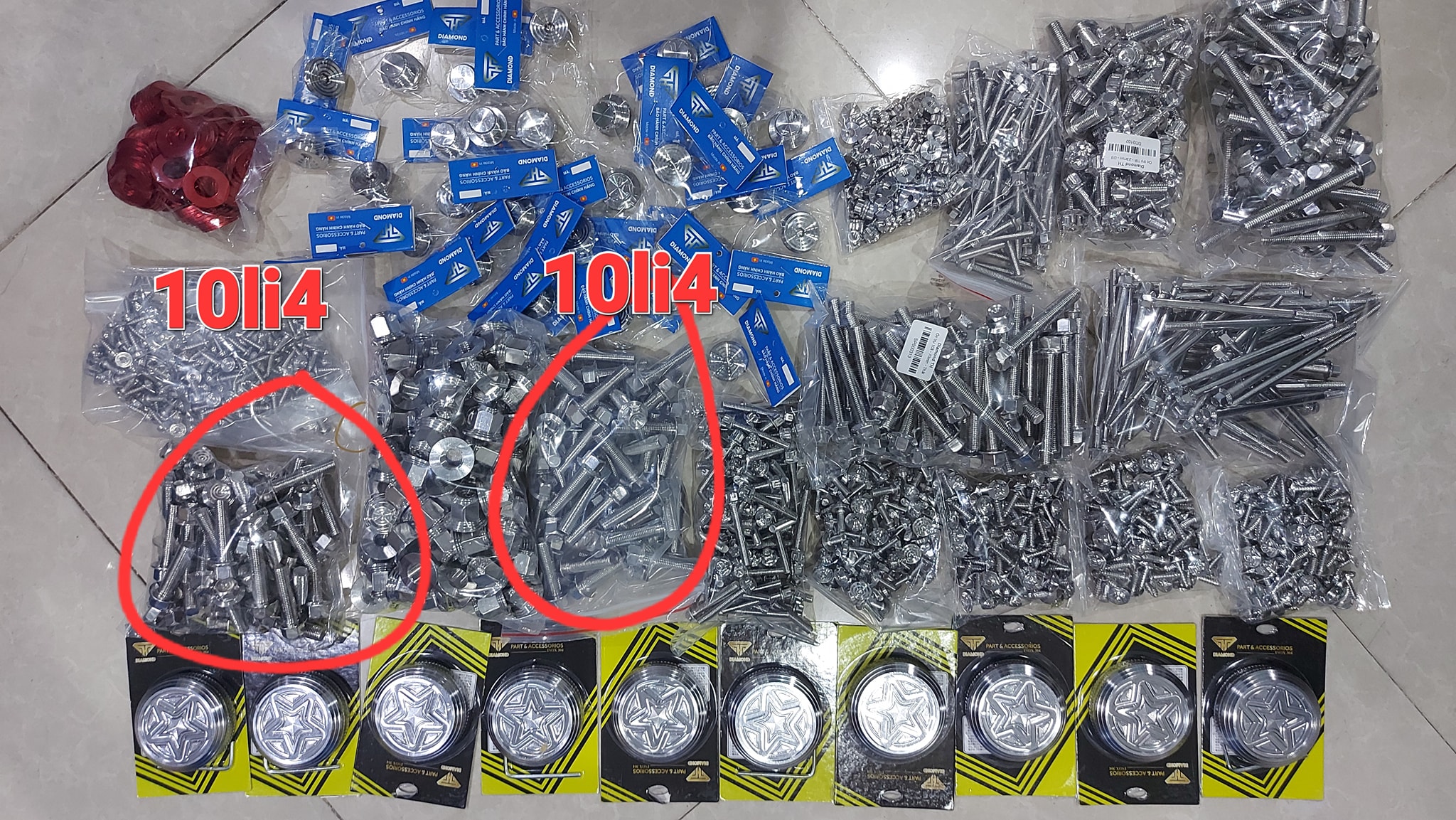 Ốc 10 Li 40 SALAYA TREO PÔ VARIO,SH, AB