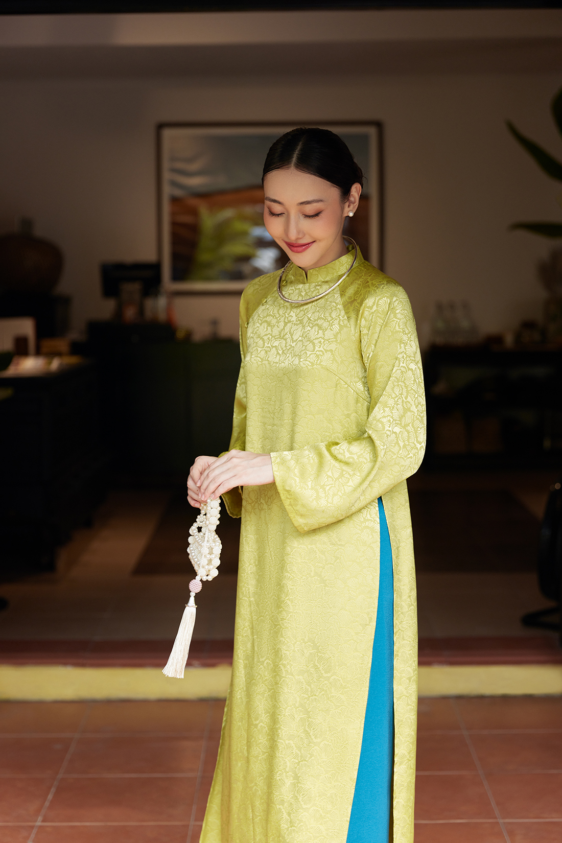 Nosbyn - Áo Dài Mộc Trà - N311-D002