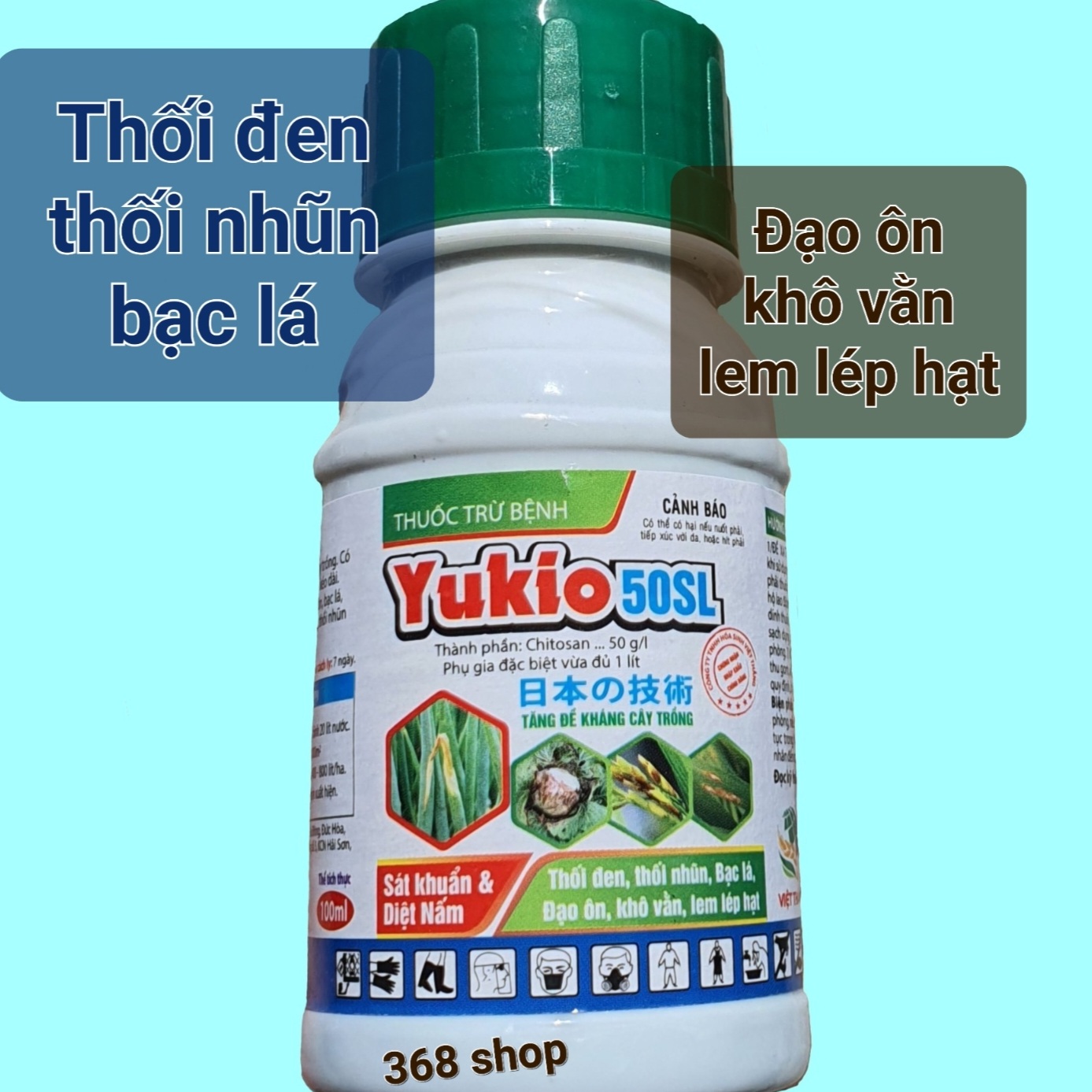 💎 Thuốc trừ bệnh Yukio 50SL (Chai 100ml)💖 Trừ bệnh và tăng đề kháng cây trồng.
