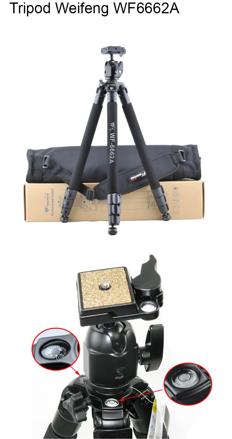 Chân máy ảnh Weifeng WT-6662A