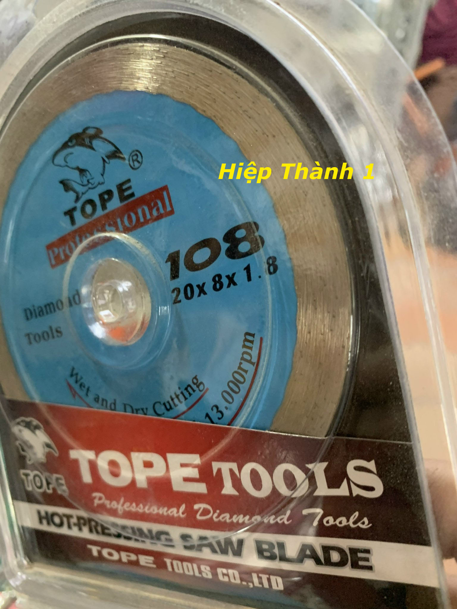 Lưỡi cắt gạch đá TOPE TOOLS Phi 108