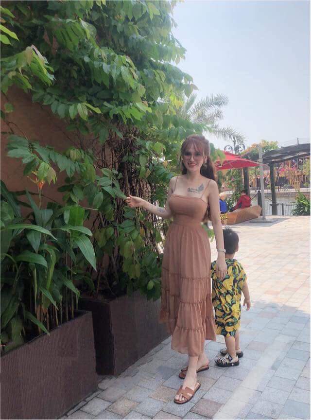 [MÃ LAZADAFAHB01 - GIẢM 30K ĐƠN 100K] Đầm maxi  dạo phố đi biển áo cúp ngực chất voan