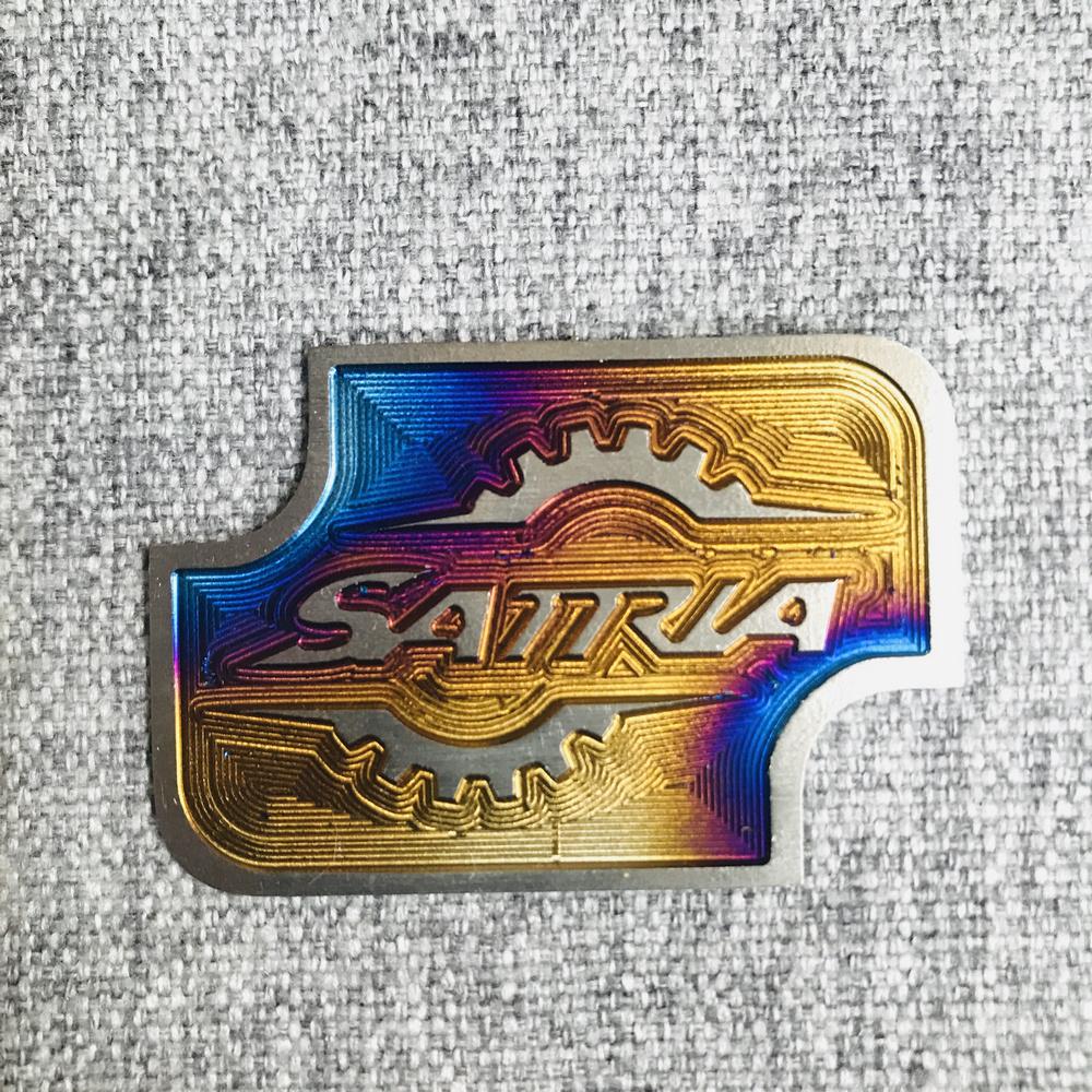 [HCM]TEM TITAN DÁN BÌNH DẦU TRANG TRÍ XE SATRIA  (TITAN 100%)