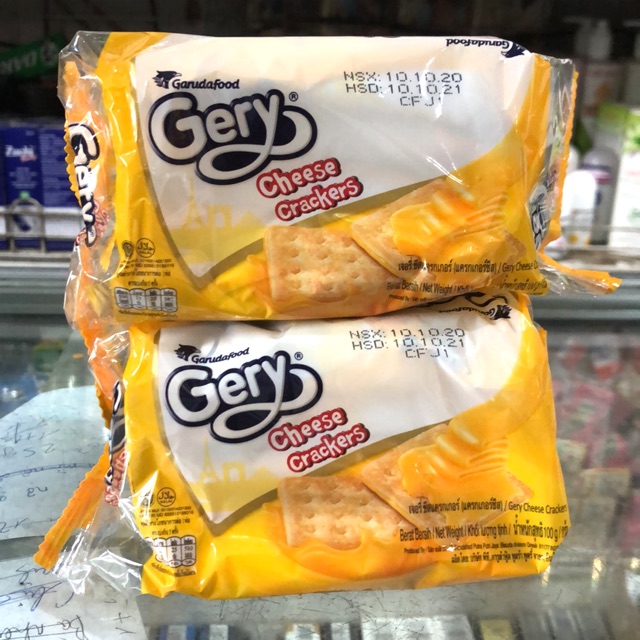 Bánh Quy Phô Mai Gery Cheese Crackers (Gói 100g)