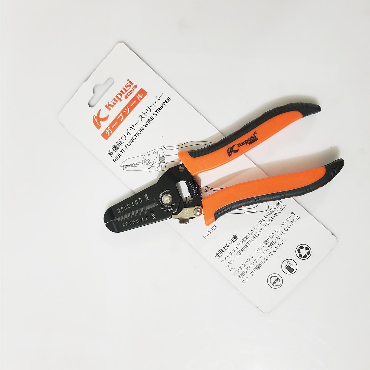 Kìm tuốt dây điện Kapusi 165mm