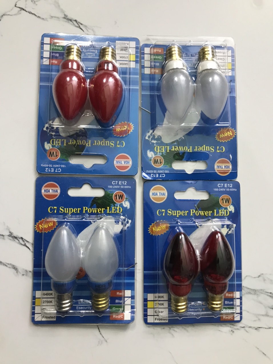 Bộ 2 Bóng Đèn Cà Na C7 Super Power LED