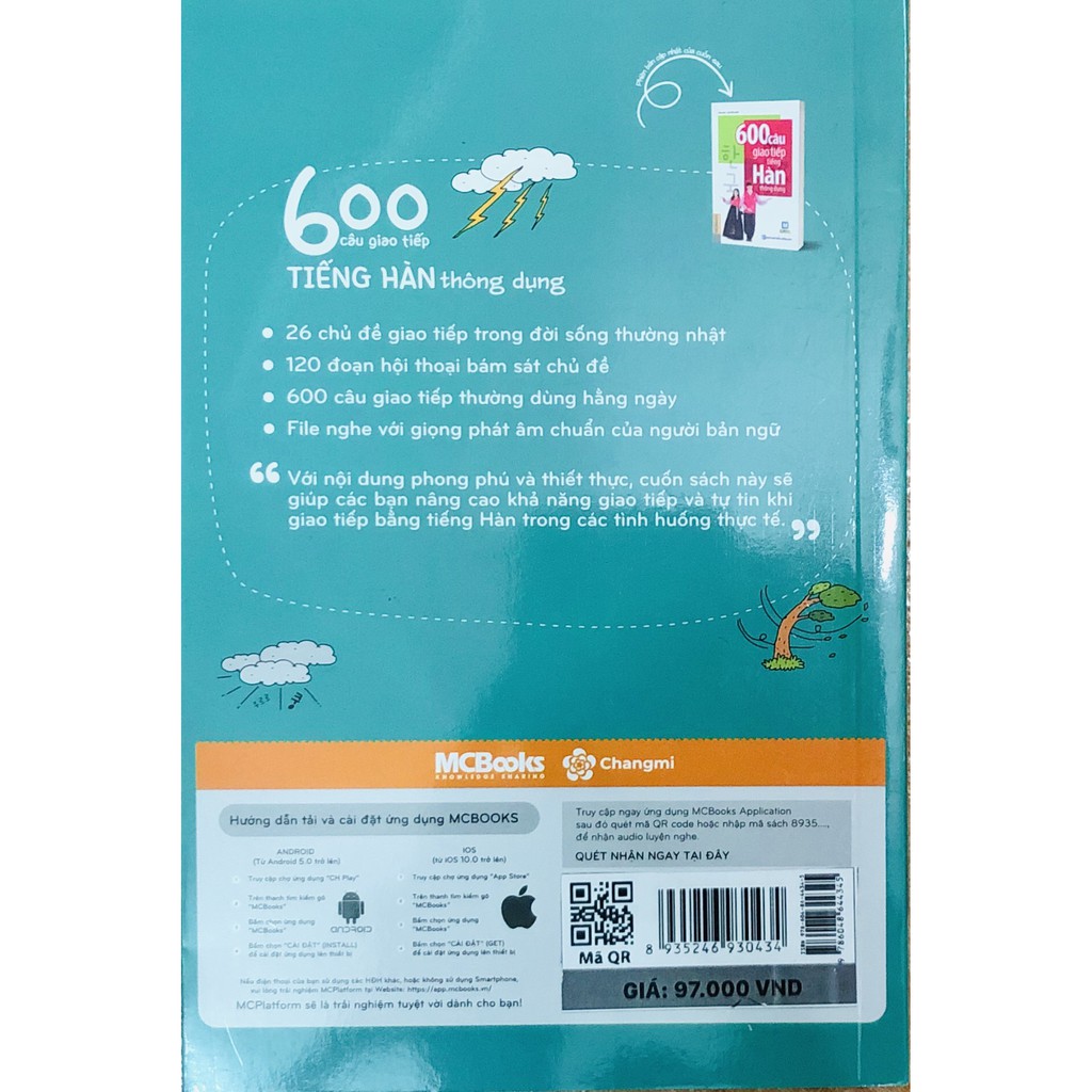 [HCM]Sách - 600 câu giao tiếp tiếng hàn thông dụng