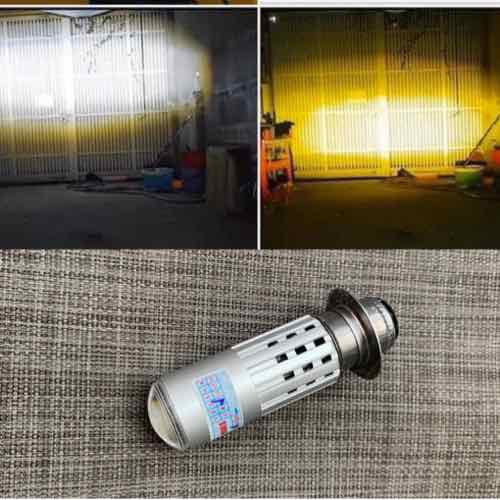 Đèn Pha Bi Cầu M5 Gắn Xe Đời Cũ [ Cos Vàng - Pha Trắng ]