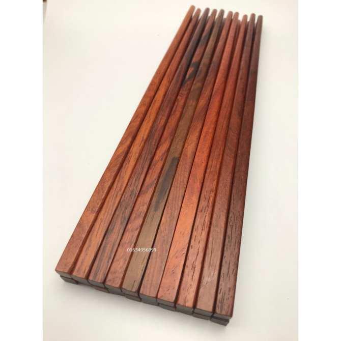 Bộ 10 đôi đũa ăn cao cấp gỗ Cẩm Lai-chống nấm mốc,chống cong vênh.