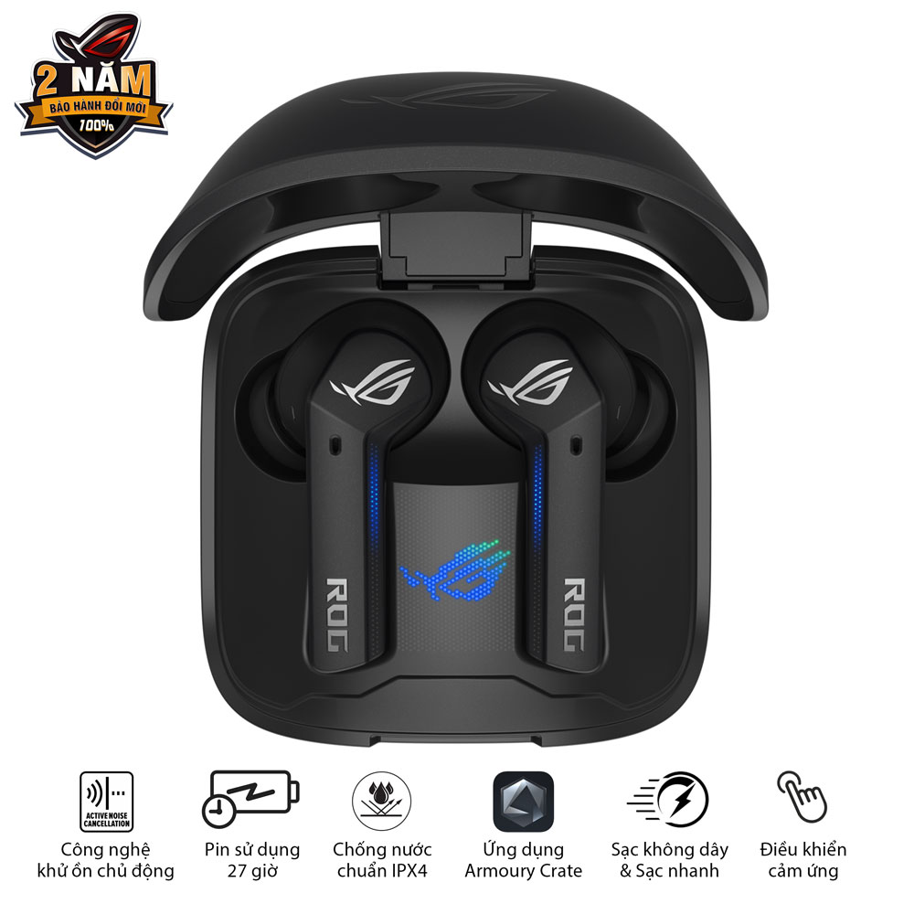 Tai nghe Không Dây Asus ROG Cetra True WL  - Hàng Chính Hãng