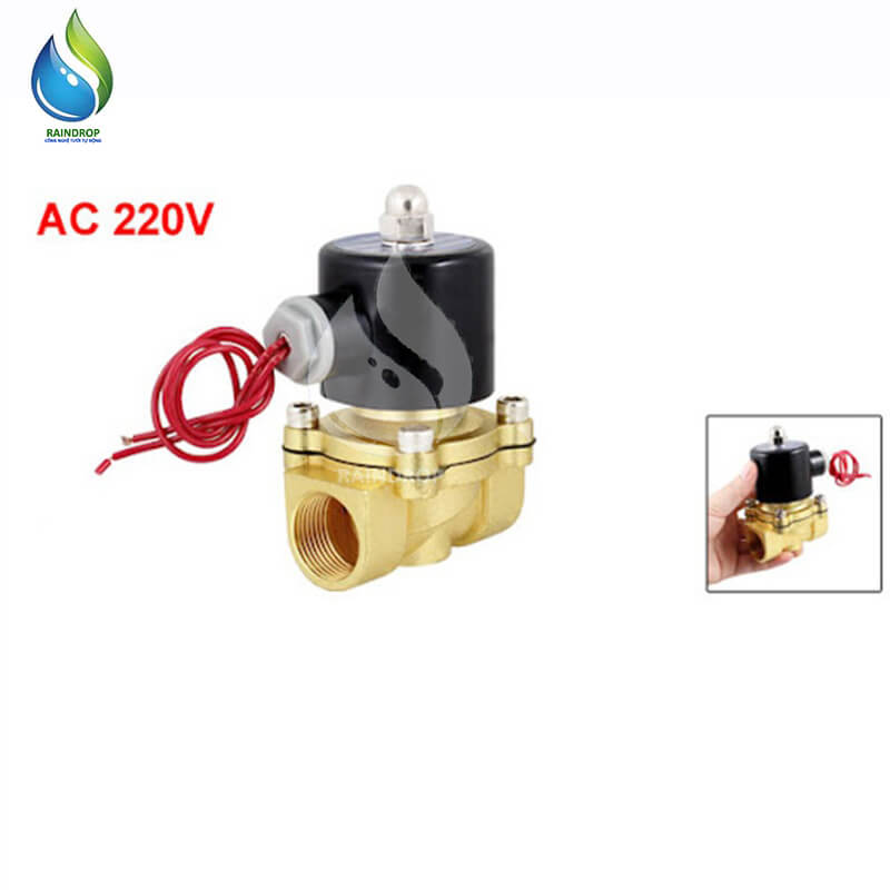 Van điện từ UniD phi 21mm lõi dây đồng điện áp 220v (Van thường đóng)
