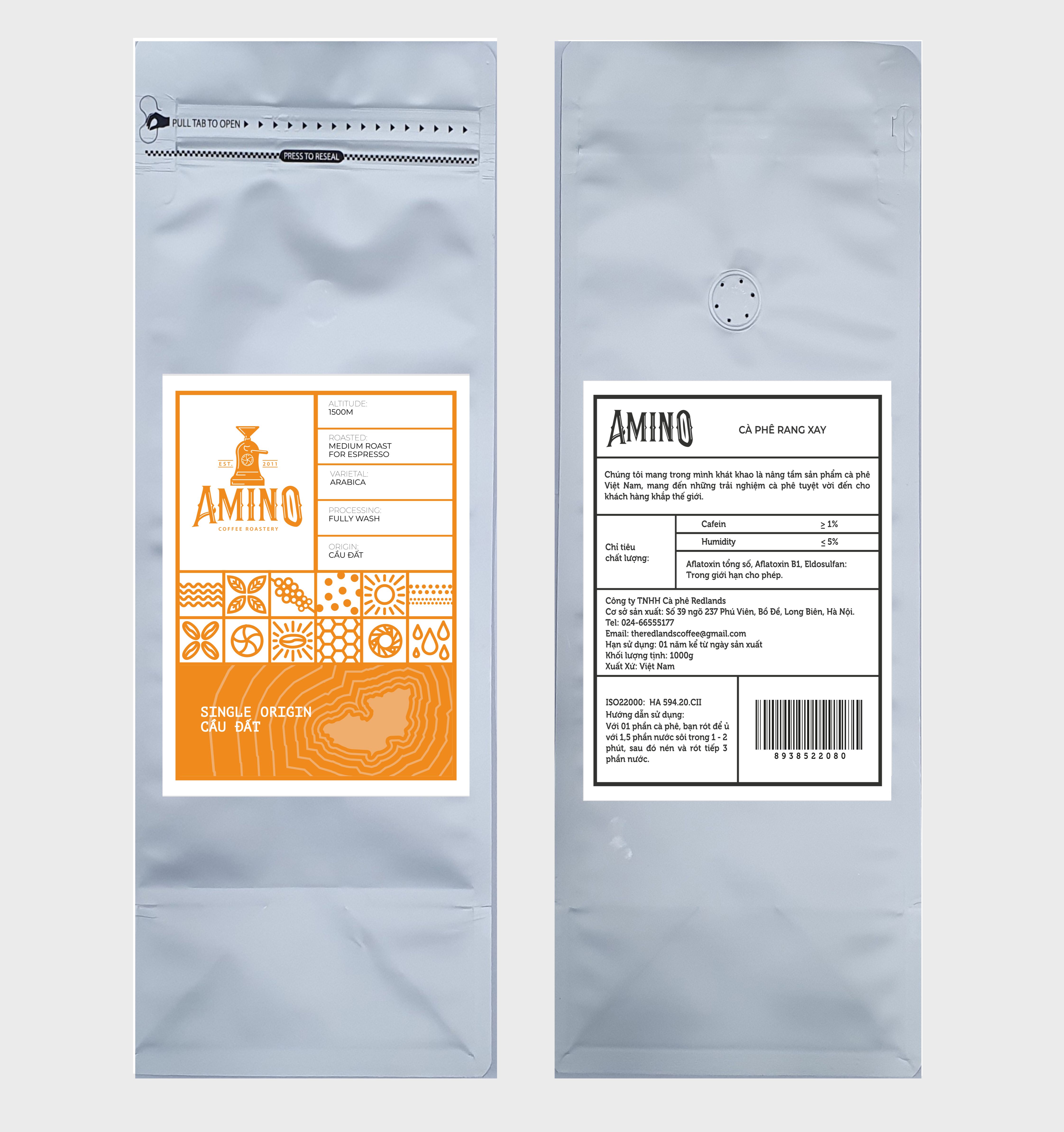 Cà phê rang xay nguyên chất - pha máy 100% Arabica Cầu đất