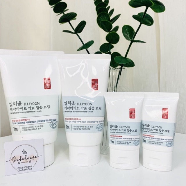 Kem dưỡng ẩm Illiyoon Ceramide Ato Concentrate cream kem dưỡng đa năng 200ml Duduhouse