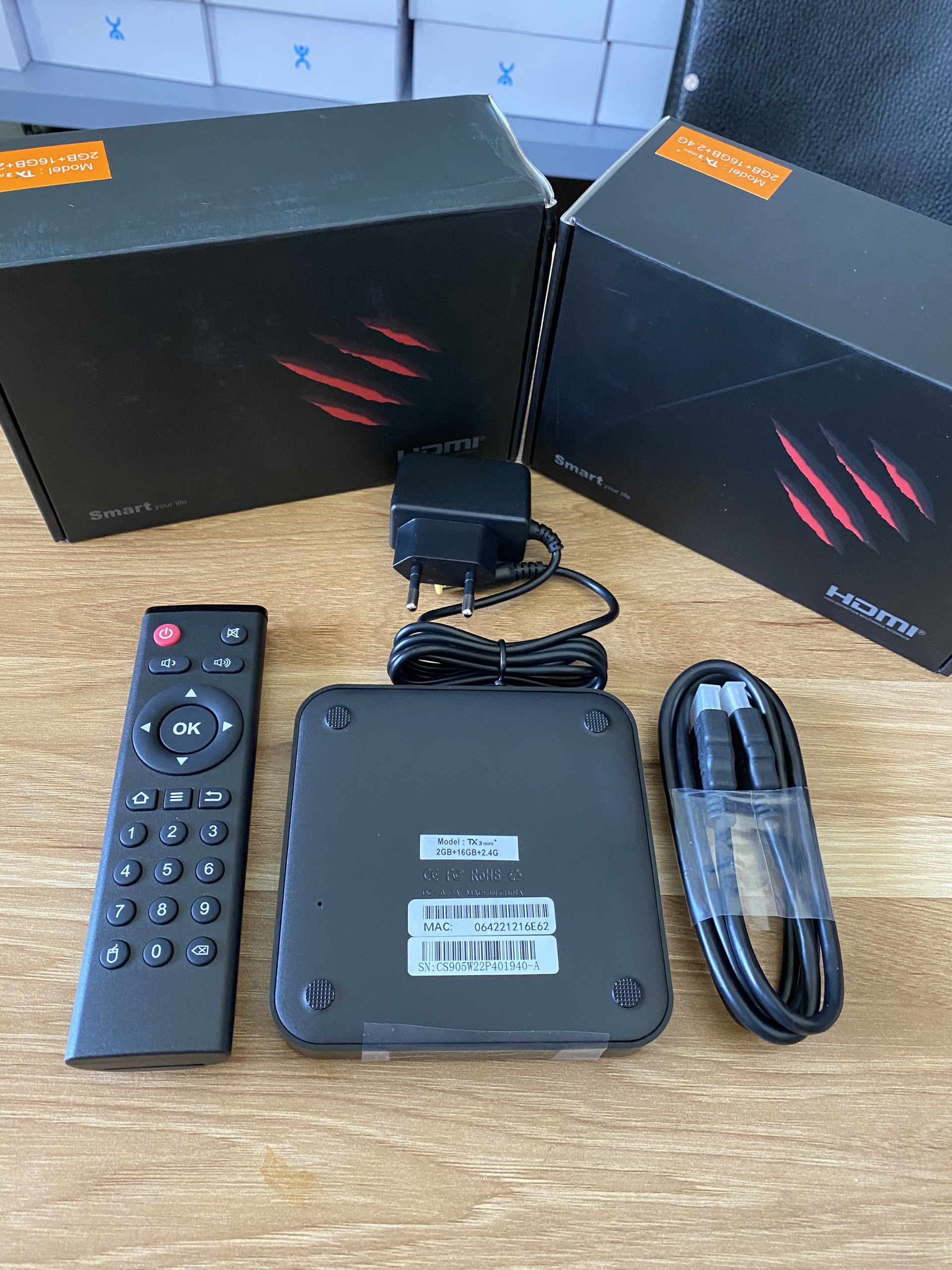 Tivi box . Android TV TX3 Mini Plus 2.4G, New 2023, S905W2, AndroidTV 11.0