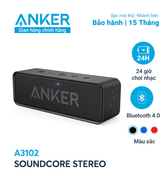 Loa bluetooth ANKER SoundCore Stereo - A3102