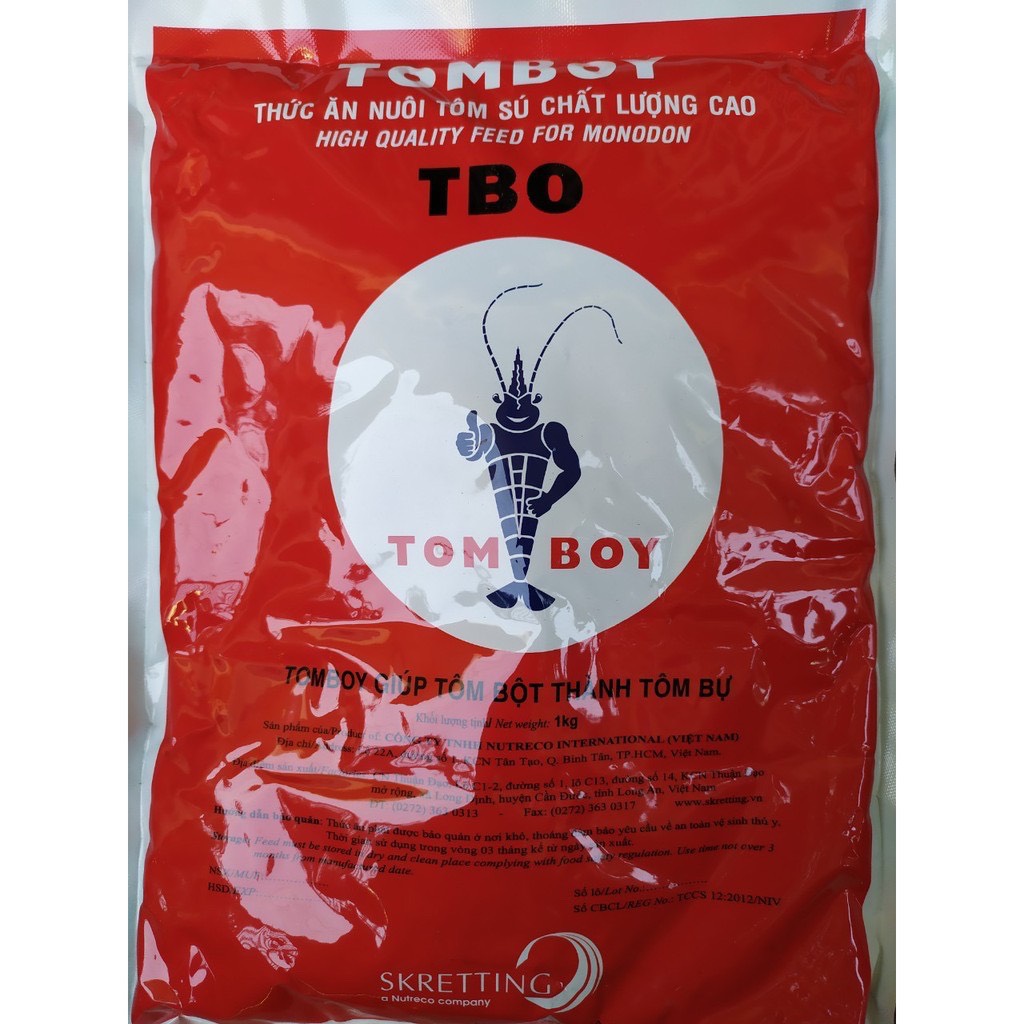 CÁM TOMBOY SỐ 0  HẠT MỊN THỨC ĂN CHO TÔM, TÉP, CÁ CON