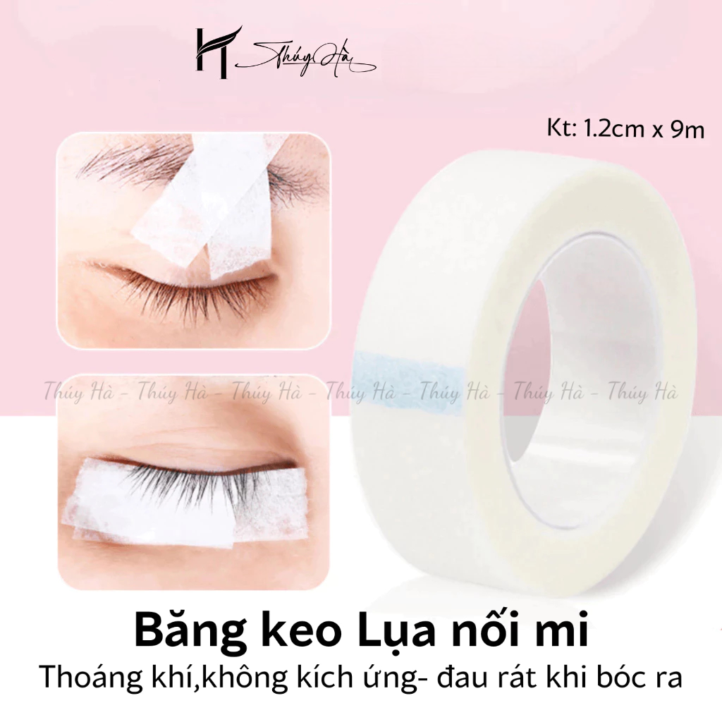 (Loại 1) Băng keo Lụa nối mi \ băng dính mi dưới, băng keo Gai-Nhật thoáng khí \ dụng cụ nối mi \ Thúy Hà