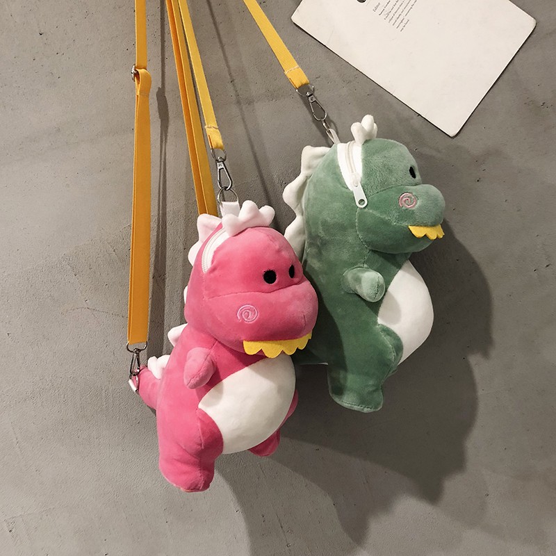 Túi đeo chéo hình thú bông khủng long - DMA store