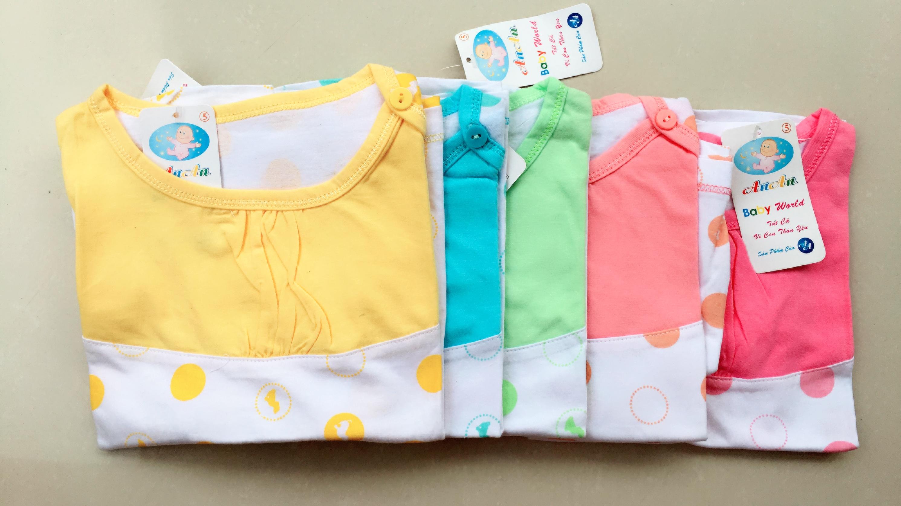 [HCM]Set 5 ÁO DÀI TAY NÚT CÀI VAI BI ANAN