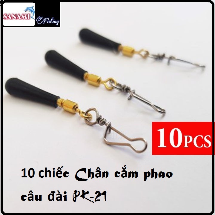 Chân cắm phao câu đài 10 chiếc hàng loại 1 cao cấp PK-21 - SANAMI FISHING