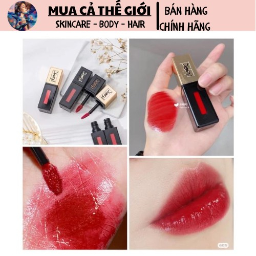 [GIẢM 5% ĐƠN 129K]Son kem YSL Glossy Stain / Vinly