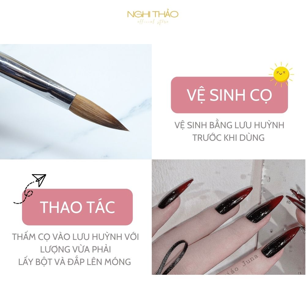 Cọ đắp bột lông chồn mỹ Jeliva