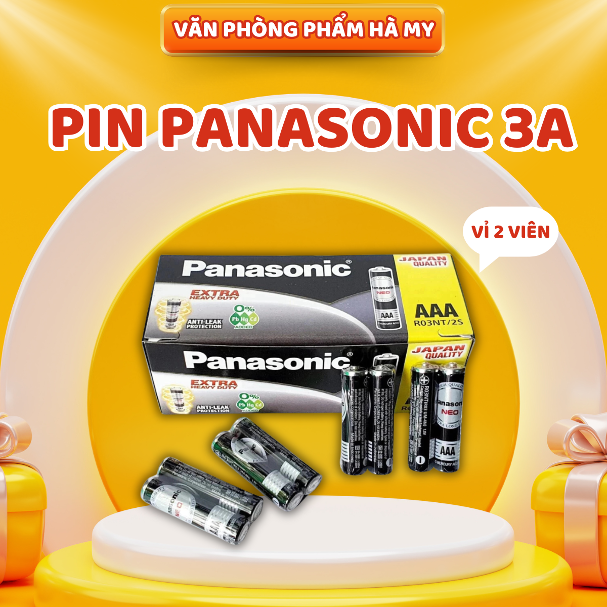 (Vỉ 2 Viên) Pin 3A Panasonic R6DT/4S
