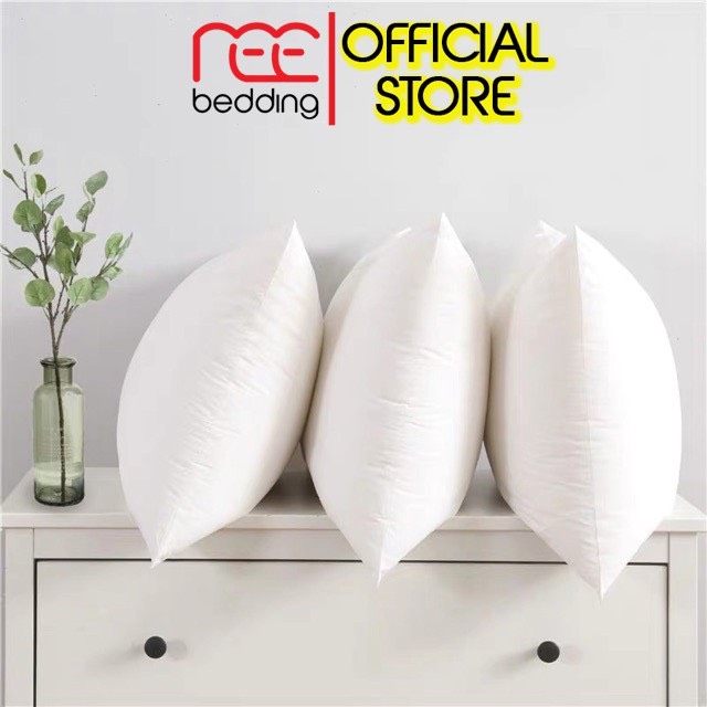 Ruột gối nằm REE Bedding bông gòn mềm mại êm ái siêu căng có dây kéo 50x70