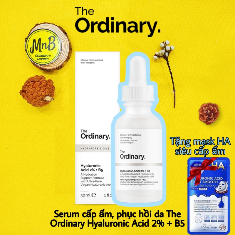 Serum dưỡng da The Ordinary Hyaluronic Acid 2% + B5 Serum cấp ẩm sâu và phục hồi da 30ml - MnB Store-