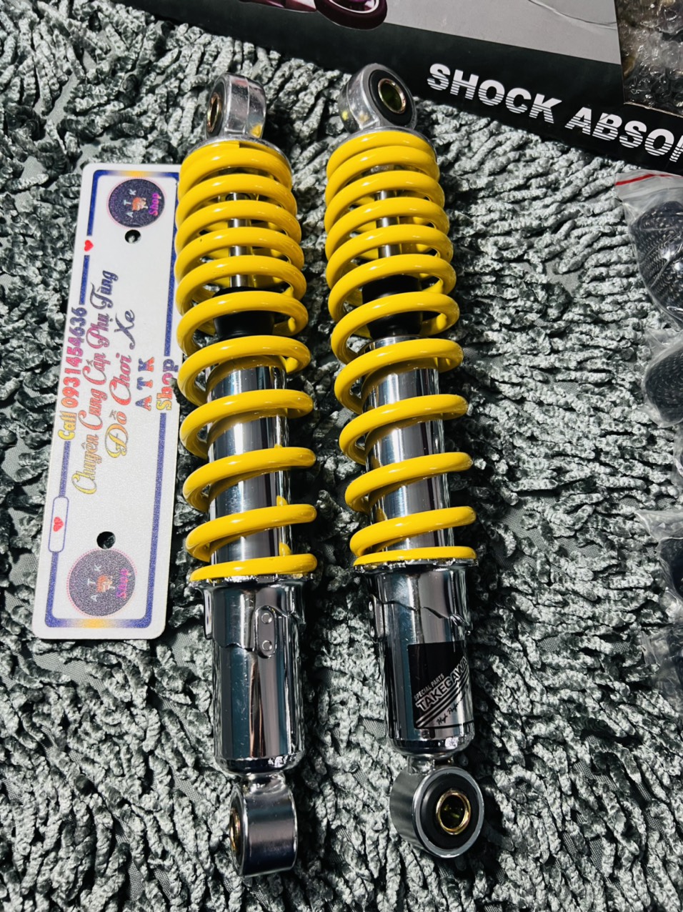 Phuộc sau TAKEGAWA dành cho xe Wave, dream/Future/Fuled Sirius jupiter 5 màu sắc nét