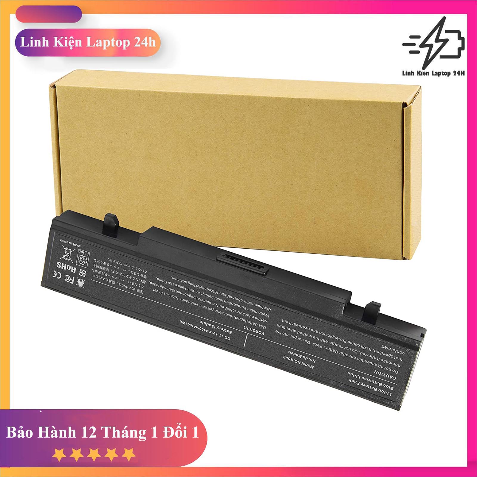 Pin laptop samsung r409 r428 r429 r430 r439 r440 r466 r467 r468 r469 r470 r478 r480 r505 r507 r517 r519 r522 r523 r528