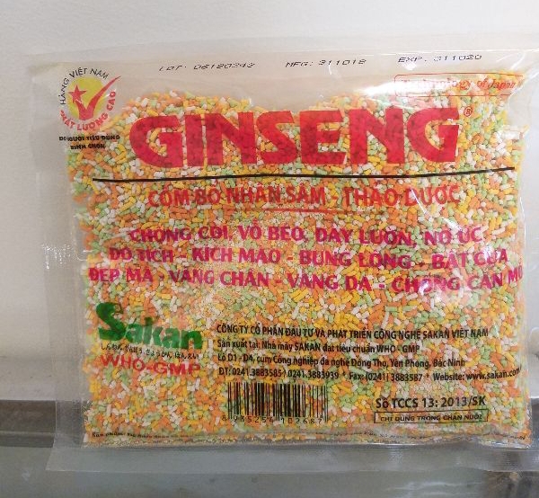 Ginseng cốm bổ nhân sâm thảo dược 100g - Sakan